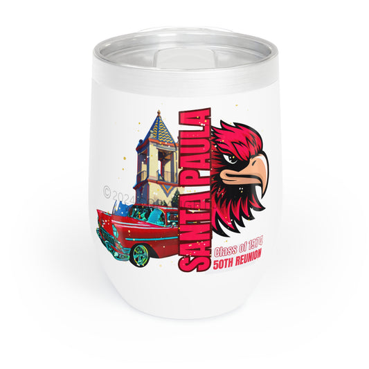 Design #1 SPUHS 50th Reunion Wine Tumbler