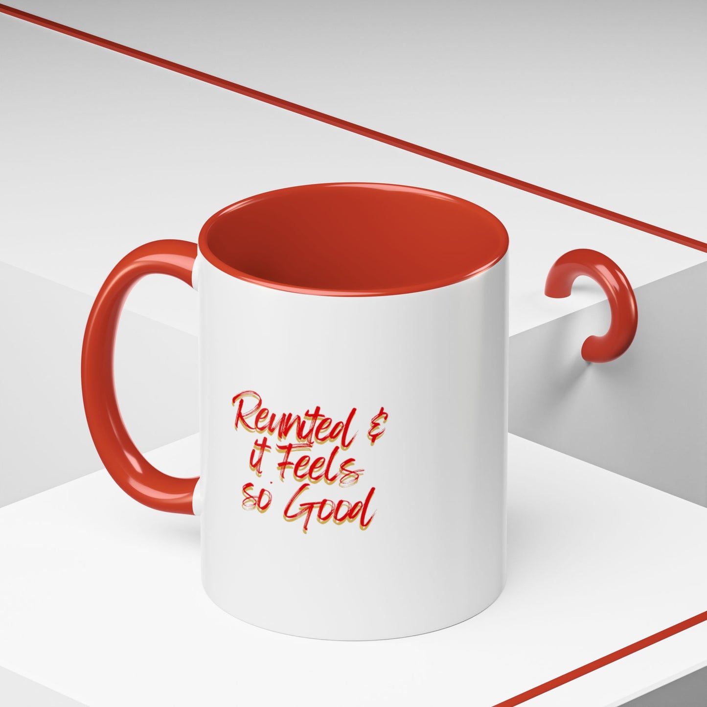 ALUMNI #2 - SPUHS - Accent Red Coffee Mug, 11oz Abstract Cardinal