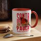 ALUMNI #2 - SPUHS - Accent Red Coffee Mug, 11oz Abstract Cardinal