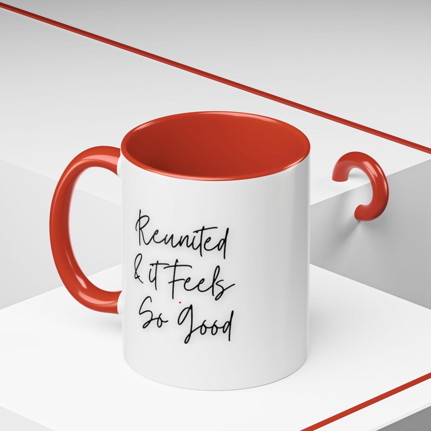 Design 4 - 50th Reunion Red Accent Coffee Mug, 11oz