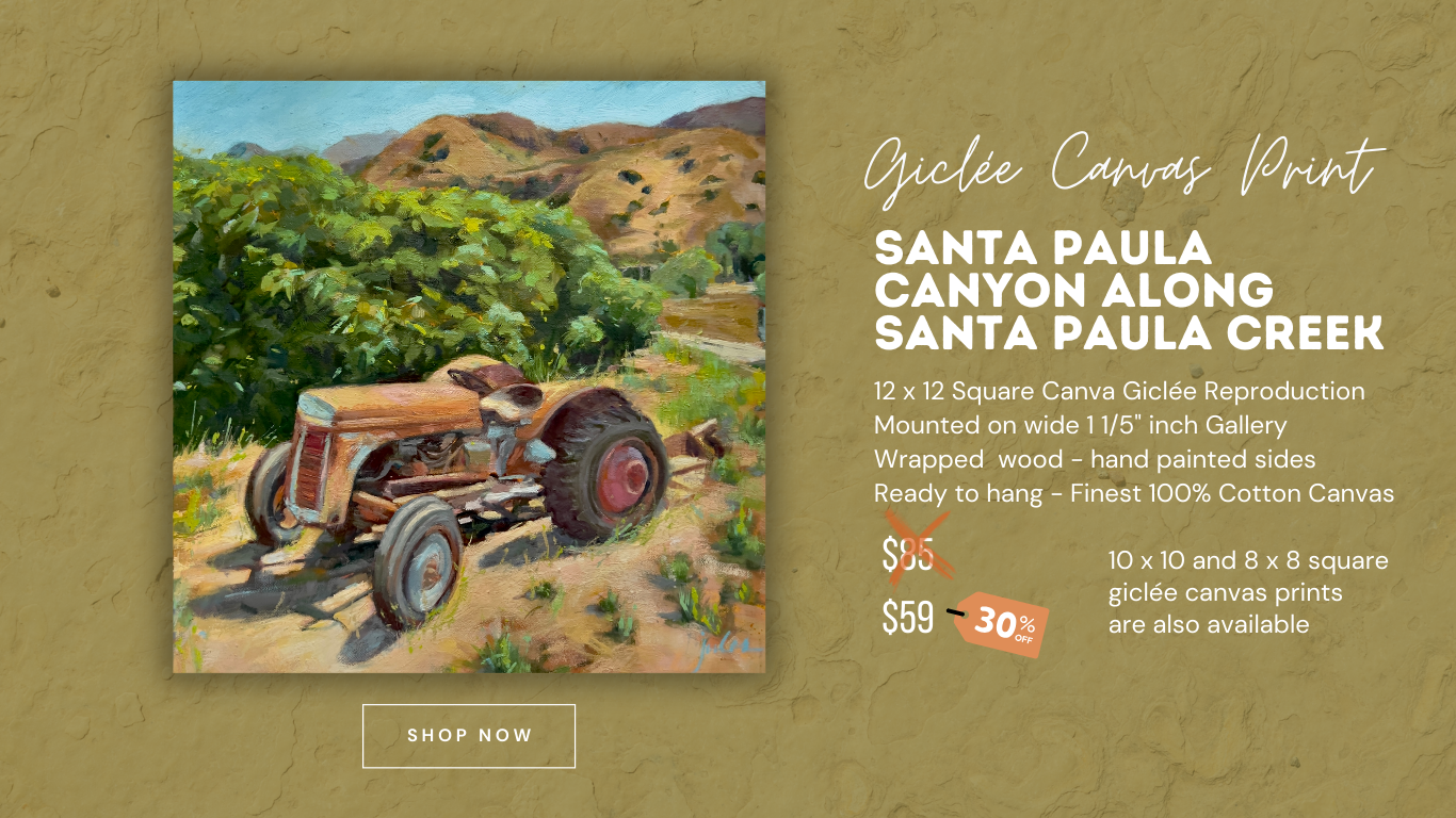 RETIRED ANTIQUE TRACTOR IN RUSTY GLORY  - Giclee Reproduction of Original Oil Painting Print