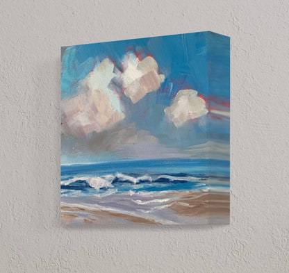 CLOUDS AT SANDY BEACH -  Giclee Reproduction Print of Original Oil Painting