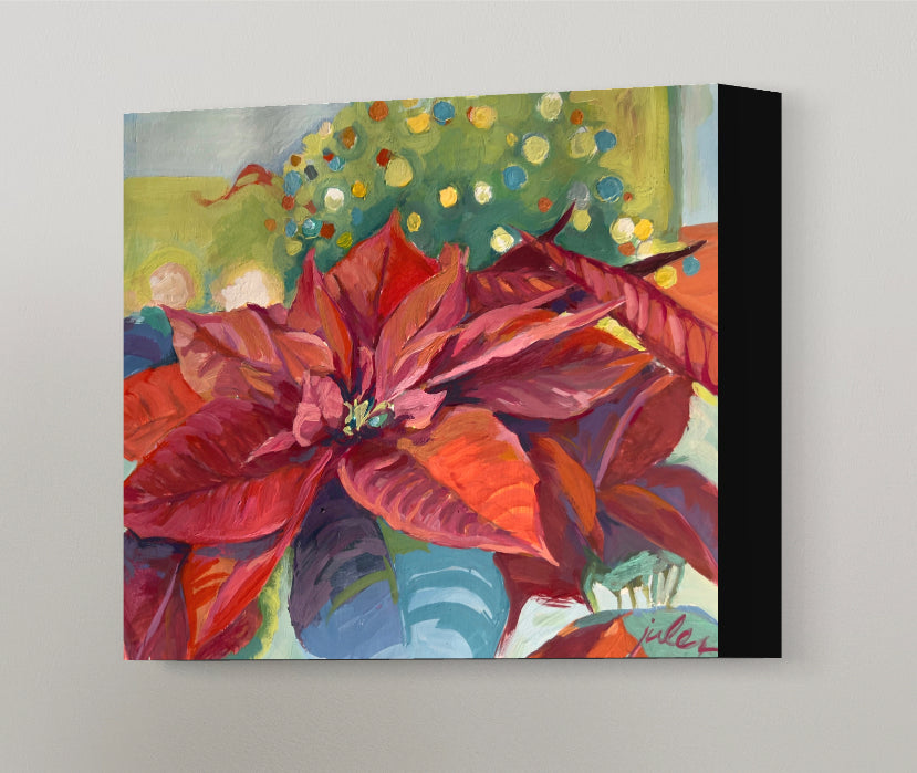 POINSETTIA PORTRAIT |  Giclee Reproduction Print