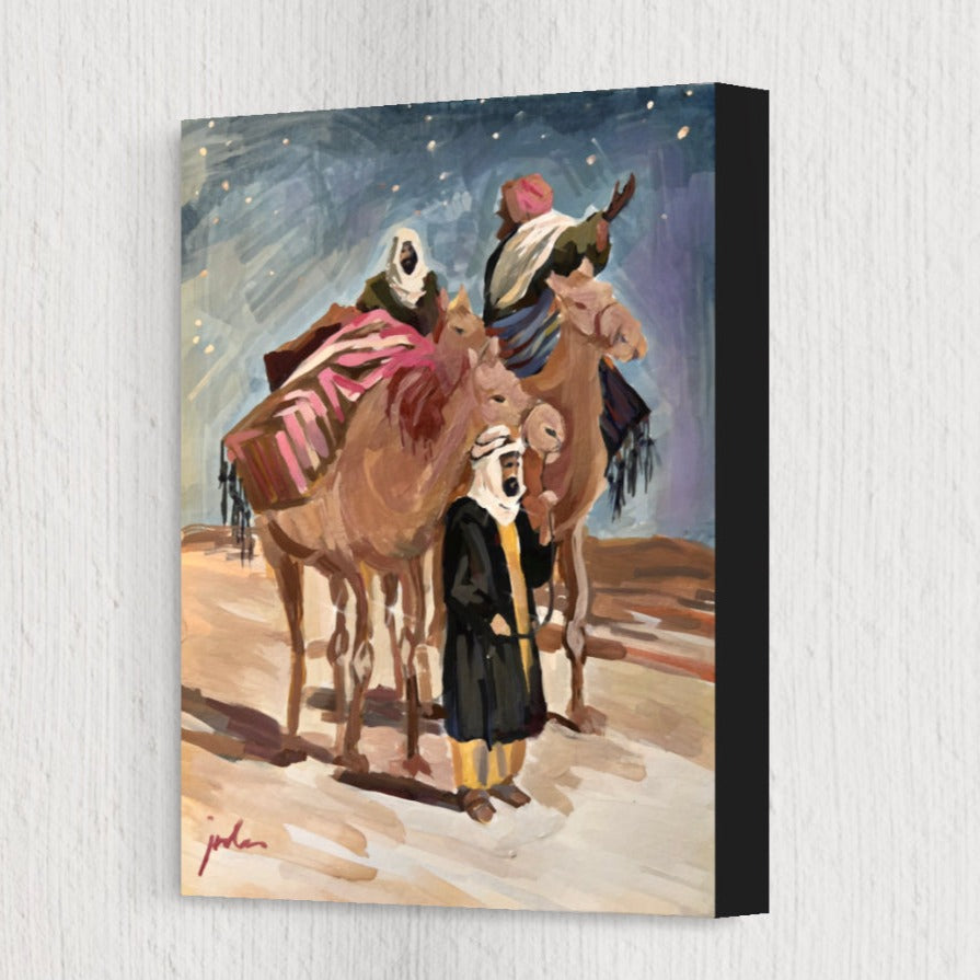 VISIT FROM THE MAGI  |  Giclee Reproduction Print of an Original Gouache Painting