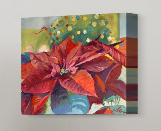 POINSETTIA PORTRAIT |  Giclee Reproduction Print