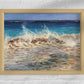 MORNING WAVE on a BLUSTERY DAY- Original Pastel Painting