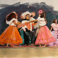 CHILDREN DANCING - Puerto Rico Christmas  |  Giclee Reproduction Print of an Original Gouache Painting