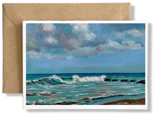 LA PUNTA WEST CONDADO  - Art Card Print of Original Seascape Oil Painting