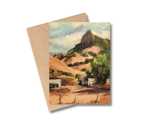 PASO ROBLES HILLS - Art Card Print of Original Landscape Oil Painting