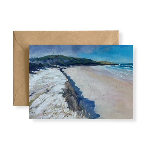 SAND DUNES - Art Card Print of Original Seascape Oil Painting