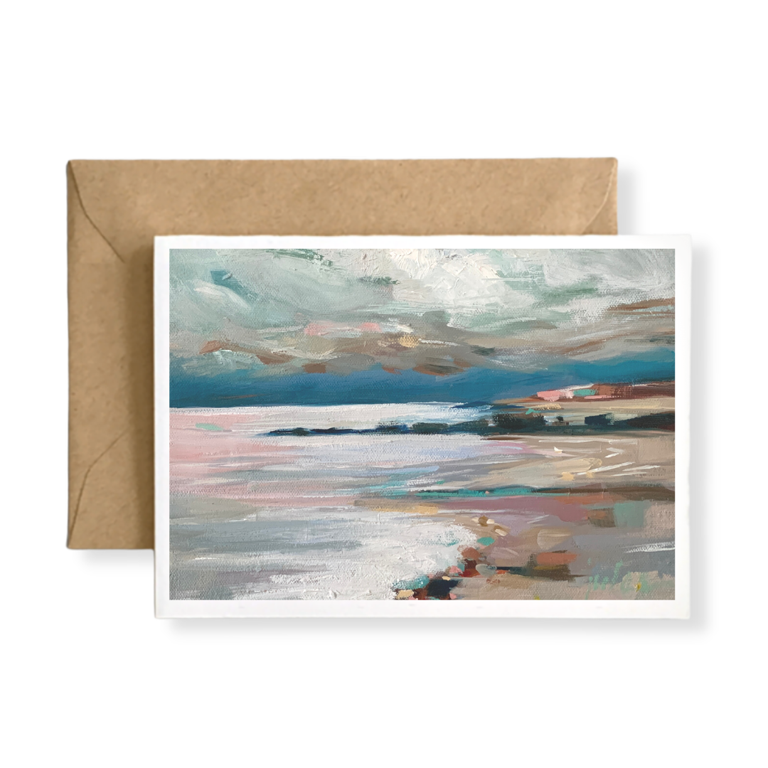 BOXED SET OF (6) SEASCAPE ABSTRACT COLLECTION Blank Art Cards