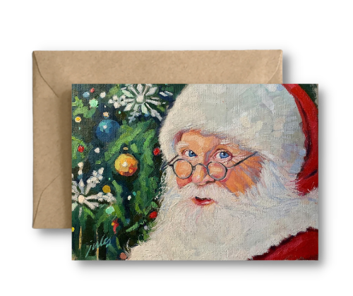 SANTA CLAUS - Art Card Print of Original Painting