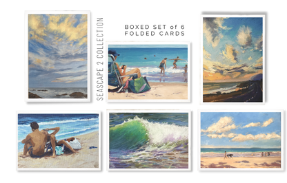 BOXED SET OF (6) SEASCAPE 2 COLLECTION Blank Art Cards