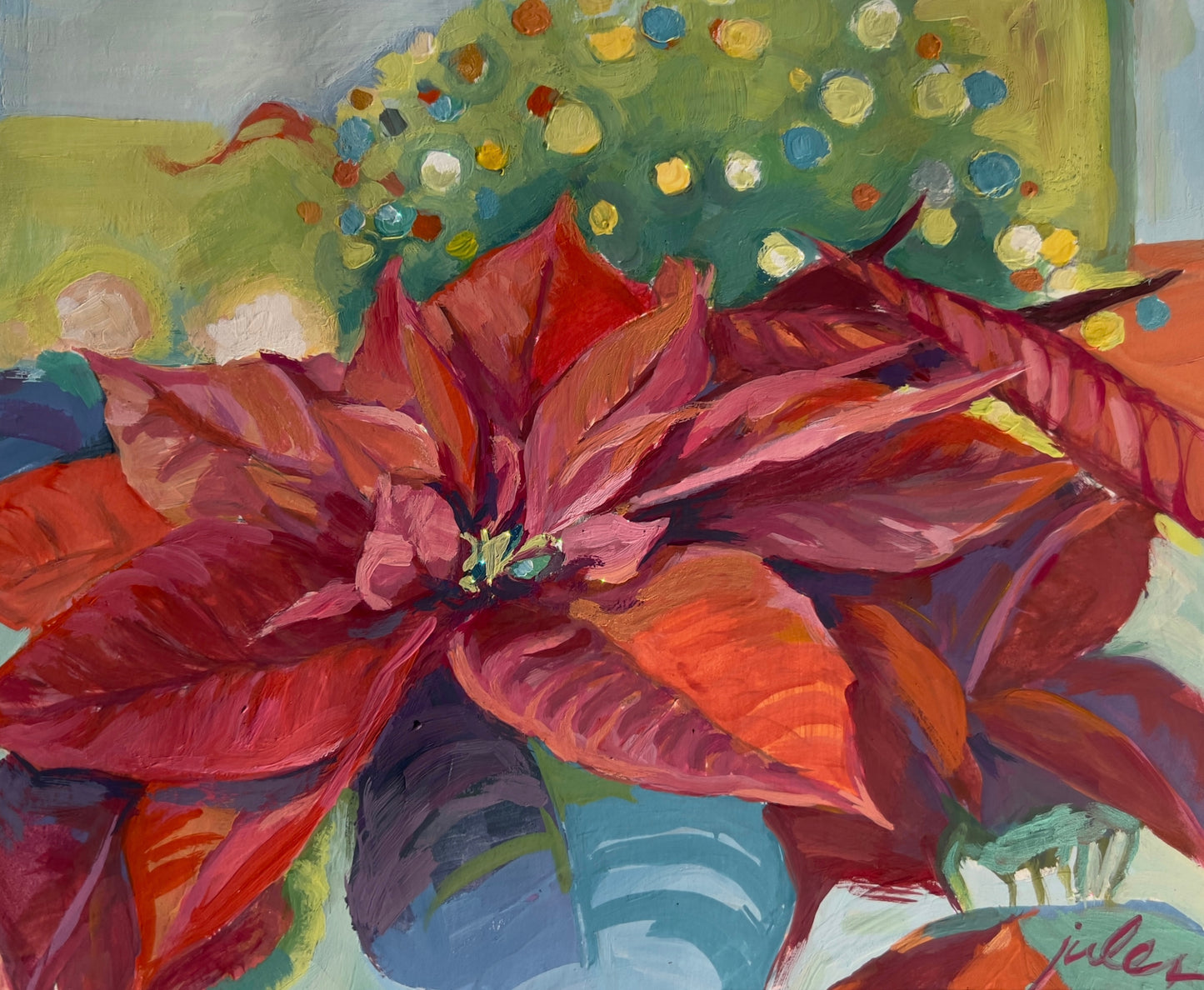 Poinsettia Portrait