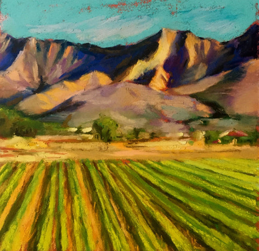 FLOWER FIELDS  |  SOUTH MOUNTAIN - Giclee Reproduction Print of Original Pastel Painting